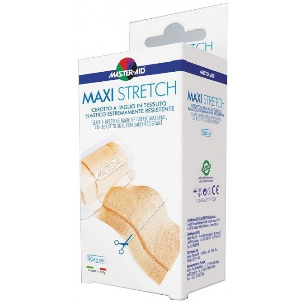 MASTER-AID STRETCH CEROTTO A TAGLIO IN TESSUTO ELASTICO RESISTENTE 50 X 6 CM