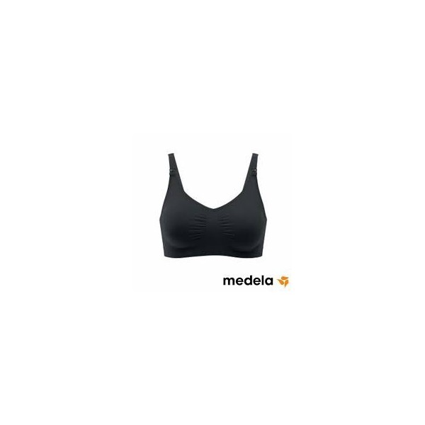 MEDELA REGGISENO GRAVIDANZA E ALLATTAMENTO ULTRA STRETCH NERO M - 1