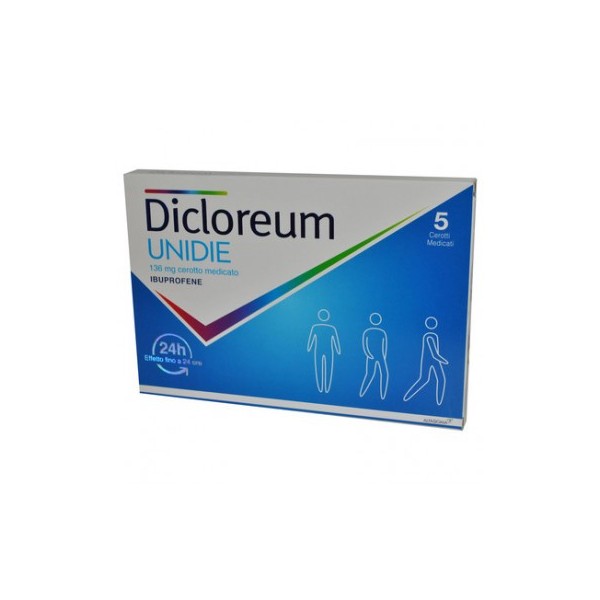 DICLOREUM UNIDIE 136 MG 5 CEROTTI MEDICATI - 1