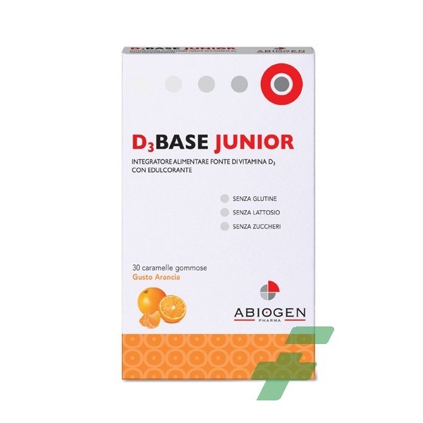 D BASE JUNIOR 30 CARAMELLE GOMMOSE ARANCIA