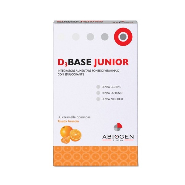 D BASE JUNIOR 30 CARAMELLE GOMMOSE ARANCIA