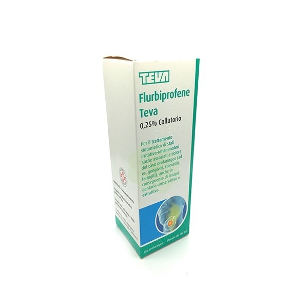 FLURBIPROFENE TEVA 0,25%  COLLUTORIO 1 FLACONE IN VETRO DA 160 ML - 1