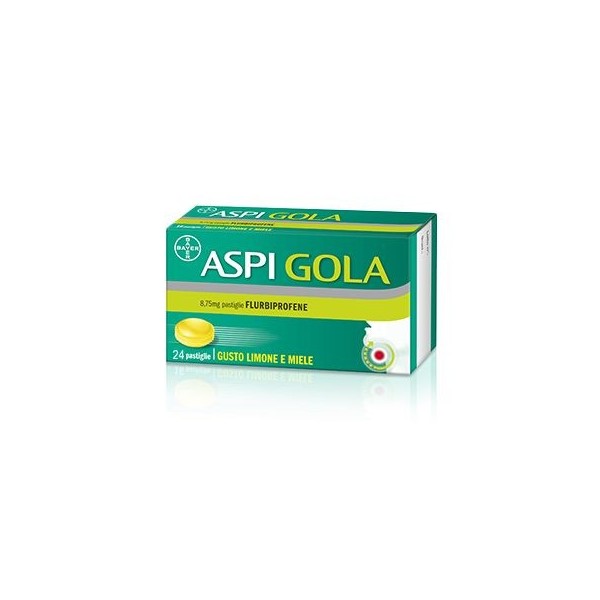 ASPI GOLA 8,75 MG PASTIGLIE GUSTO LIMONE E MIELE - 8,75 MG PASTIGLIA GUSTO MIELE LIMONE 24 PASTIGLIE - 1