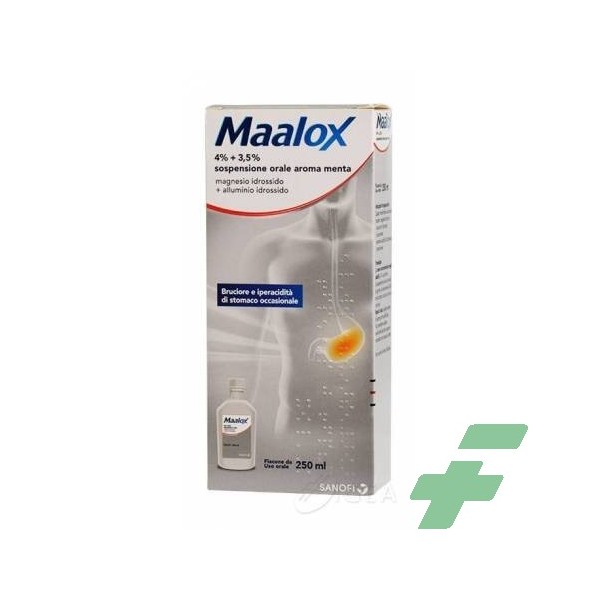 MAALOX 4% + 3,5% SOSPENSIONE ORALE AROMA MENTA 250 ML - 1