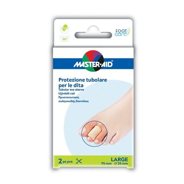 TUBO IN GEL MASTER-AID ELASTICIZZATO L 7,5 CM 2 PEZZI