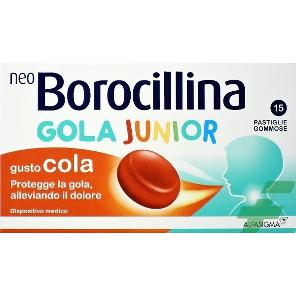 NEOBOROCILLINA GOLA JUNIOR 15 PASTIGLIE GOMMOSE - 1