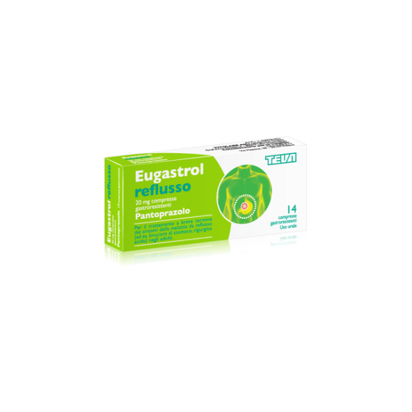 EUGASTROL REFLUSSO 20 MG COMPRESSE GASTRORESISTENTI -  20 MG COMPRESSE GASTRORESISTENTI 14 COMPRESSE IN BLISTER AL/AL