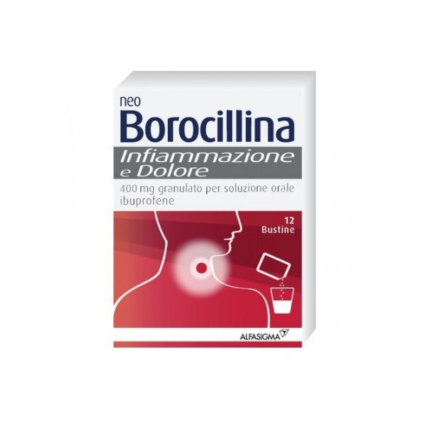 NEO BOROCILLINA INFIAMMAZIONE E DOLORE 400 MG GRANULATO PER SOLUZIONE ORALE - 400 MG GRANULATO PER SOLUZIONE ORALE 12 BUSTINE