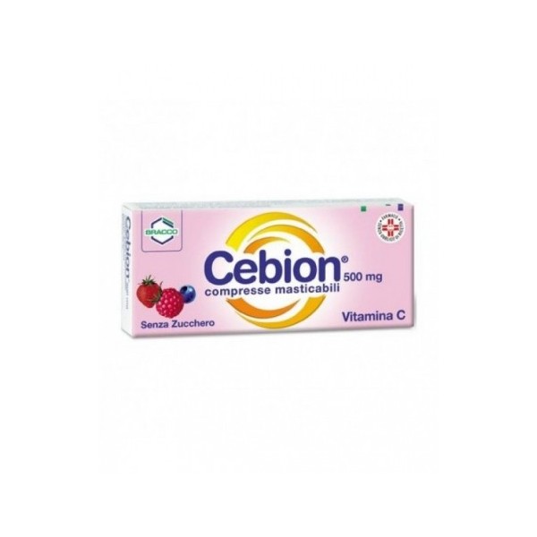 CEBION MASTICABILE SENZA ZUCCHERO VITAMINA C 500 MG 20 COMPRESSE - 1