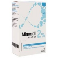 MINOXIDIL BIORGA 2%, SOLUZIONE CUTANEA 1 FLACONE HDPE 60 ML CON POMPA SPRAY E APPLICATORE - 1