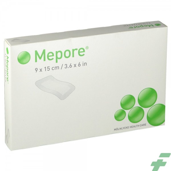 MEDICAZIONE ADESIVA IN TESSUTO NON TESSUTO CON TAMPONE ASSORBENTE STERILE MEPORE 6X7 10 PEZZI - 1