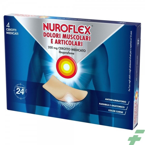 NUROFLEX DOLORI MUSCOLARI E ARTICOLARI, 00 MG 4 CEROTTI MEDICATI - 1