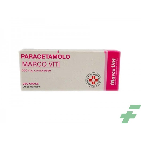 PARACETAMOLO MARCO VITI 500 MG 20 COMPRESSE - 1