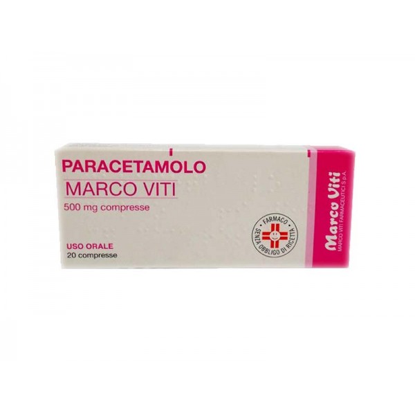 PARACETAMOLO MARCO VITI 500 MG 20 COMPRESSE - 1