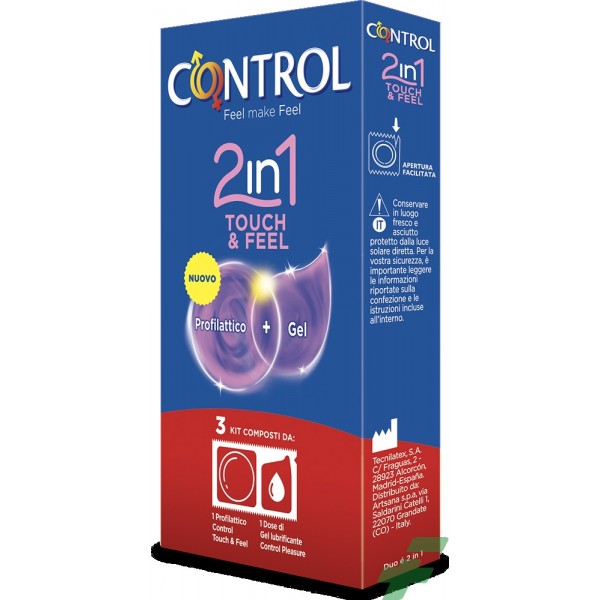 PROFILATTICO CONTROL 2IN1 TOUCH&FEEL+LUBE 3 PEZZI - 1