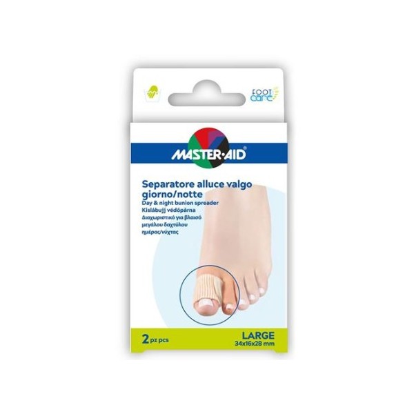 MASTER-AID FOOT CARE DIVAROCATORE ALLUCE GIORNO/NOTTE TAGLIA L 2 PEZZI - 1