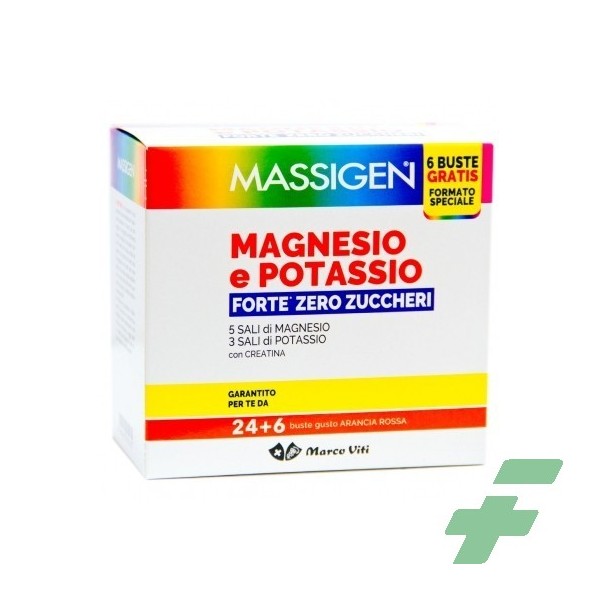 MASSIGEN MAGNESIO POTASSIO FORTE ZERO Z 24 BUSTINE + 6 BUSTINE