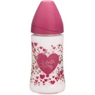 PREMIUM BIBERON 270ML ANATOMICO S 1M LOVE ROSA - 1