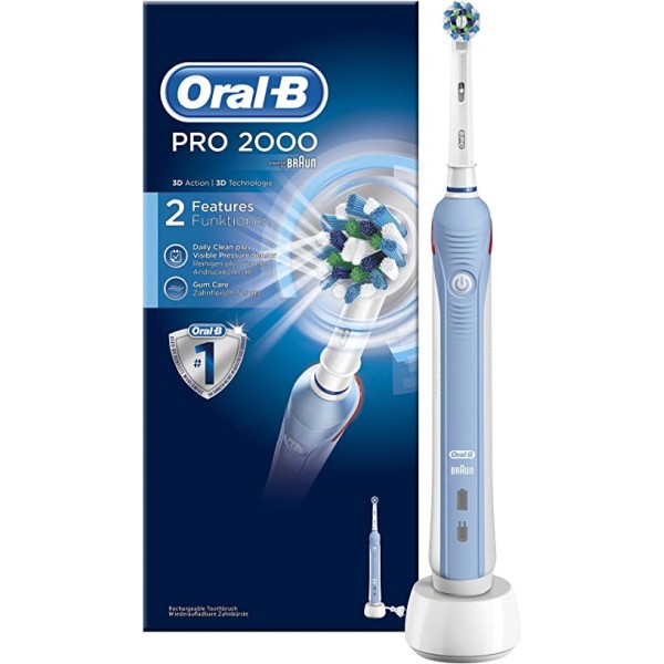 ORAL-B SPAZZOLINO ELETTRICO 2000 PRO CROSSACTION