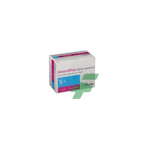 AMOROLFINA SANDOZ 50 MG/ML SMALTO MEDICATO PER UNGHIE 1 FLACONE IN VETRO DA 2,5 ML - 1