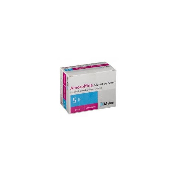 AMOROLFINA SANDOZ 50 MG/ML SMALTO MEDICATO PER UNGHIE 1 FLACONE IN VETRO DA 2,5 ML - 1