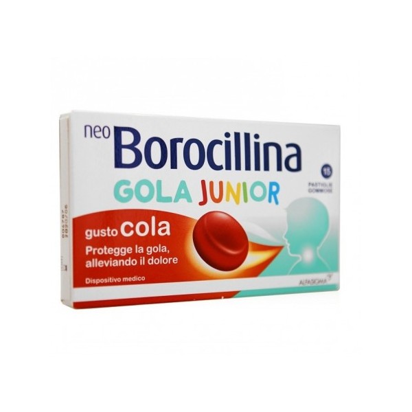 NEOBOROCILLINA GOLA JUNIOR 15 PASTIGLIE FRAGOLA