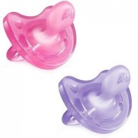 CHICCO GOMMOTTINO GIRL SILICONE 2-6 MESI 2 PEZZI