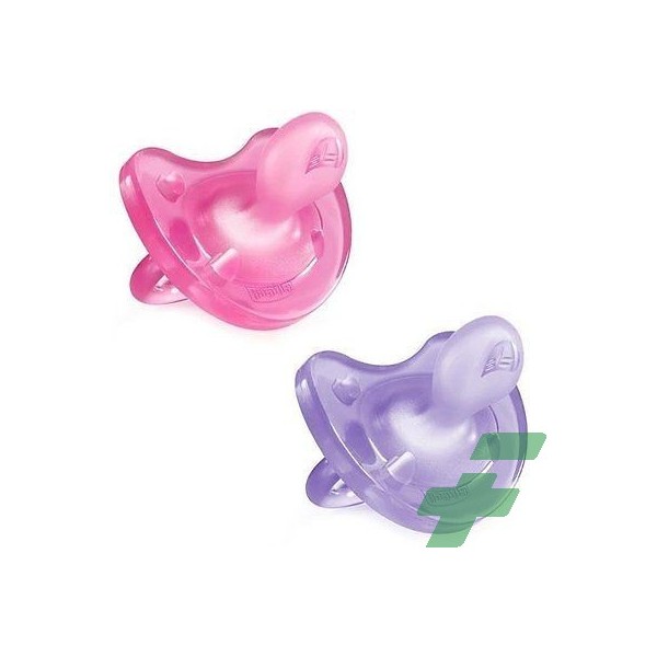 CHICCO GOMMOTTINO GIRL SILICONE 2-6 MESI 2 PEZZI