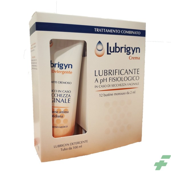 LUBRIGYN KIT CREMA 12 BUSTINE X 2 ML + DETERGENTE 100 ML