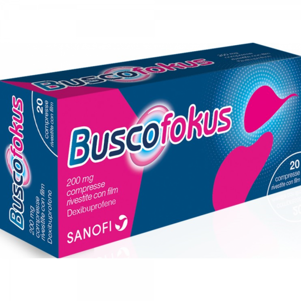 BUSCOFOKUS 200 MG COMPRESSE RIVESTITE CON FILM - 200 MG COMPRESSE RIVESTITE CON FILM 20 COMPRESSE IN BLISTER PVC/PVDC/AL - 1