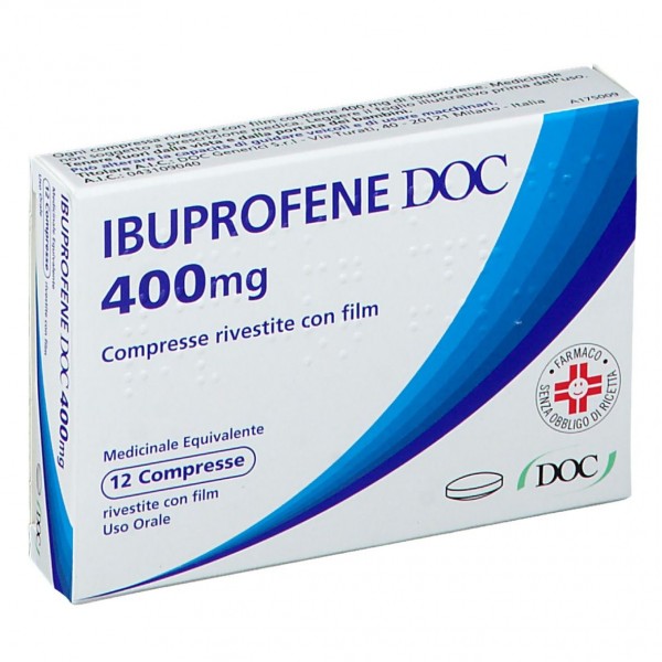 IBUPROFENE DOC 400 MG 12 COMPRESSE RIVESTITE CON FILM