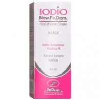 IODIO NEW.FA.DEM. 2% + 2,5% SOLUZIONE ORALE 1 FLACONE 20 ML