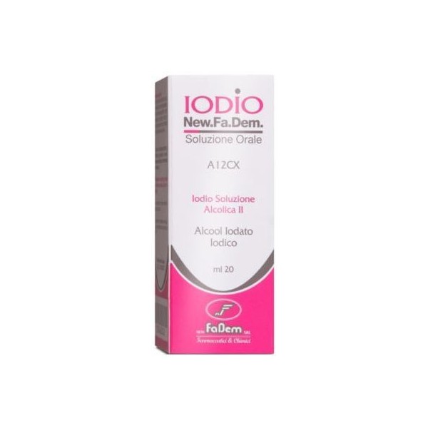 IODIO NEW.FA.DEM. 2% + 2,5% SOLUZIONE ORALE 1 FLACONE 20 ML