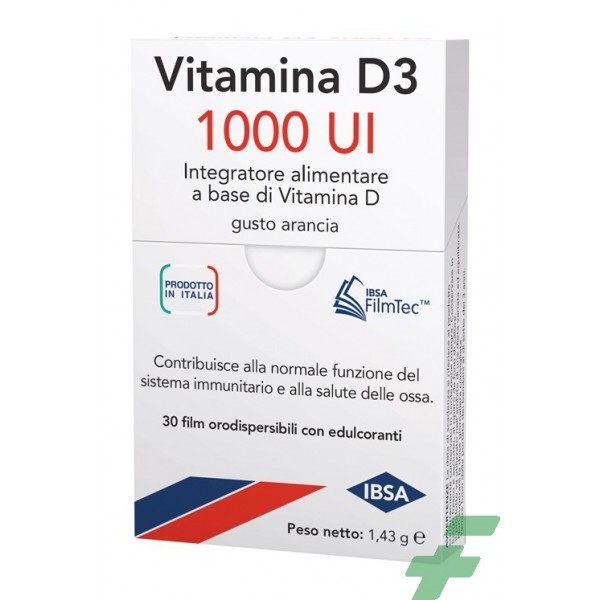 VITAMINA D3 IBSA 1000 UI 30 FILM ORALI