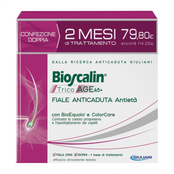 BIOSCALIN TRICOAGE 45+ FIALE DOPPIA