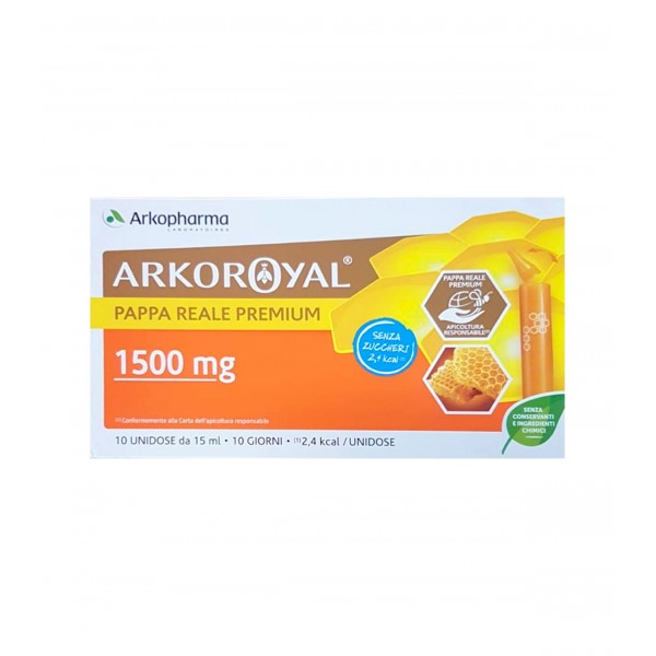 ARKOROYAL PAPPA REALE 1500MG SENZA ZUCCHERO 10 FLACONCINI DA 15 ML