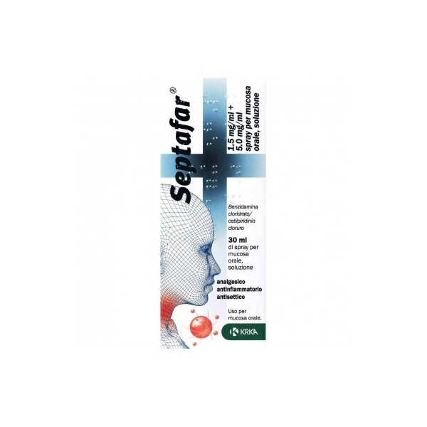 SEPTAFAR 1,5 MG/ML + 5,0 MG/ML SPRAY PER MUCOSA ORALE