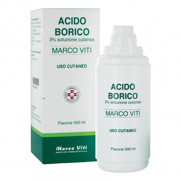 ACIDO BORICO SELLA 3% SOLUZIONE CUTANEA FLACONE 500 ML