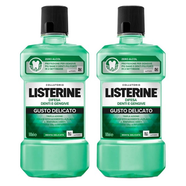 LISTERINE DENTI & GENGIVE GUSTO DELICATO 2 X 500 ML